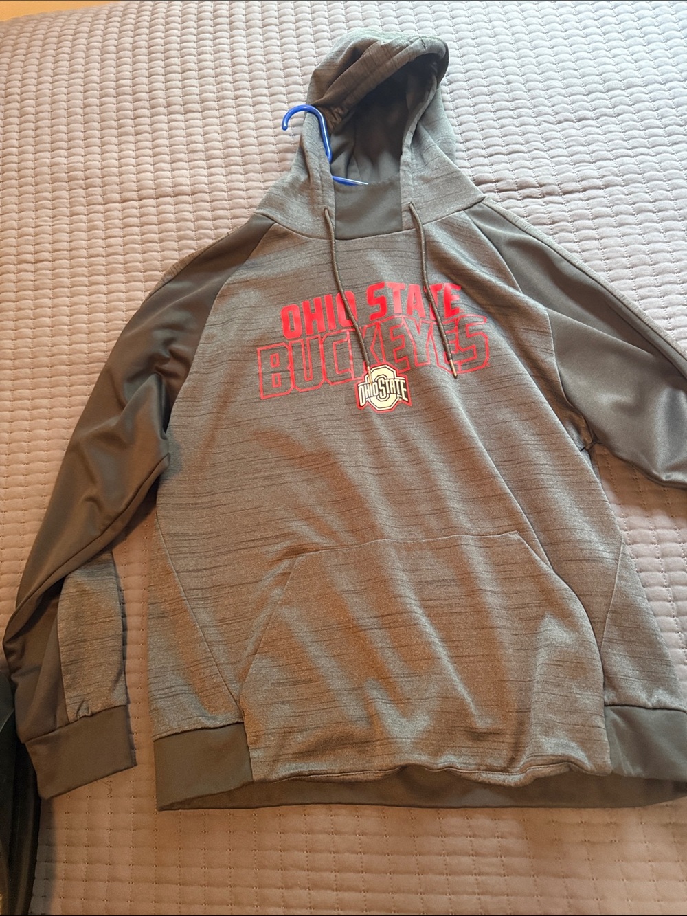 Buckeyes Men's Olive Green Hooded Sweatshirt